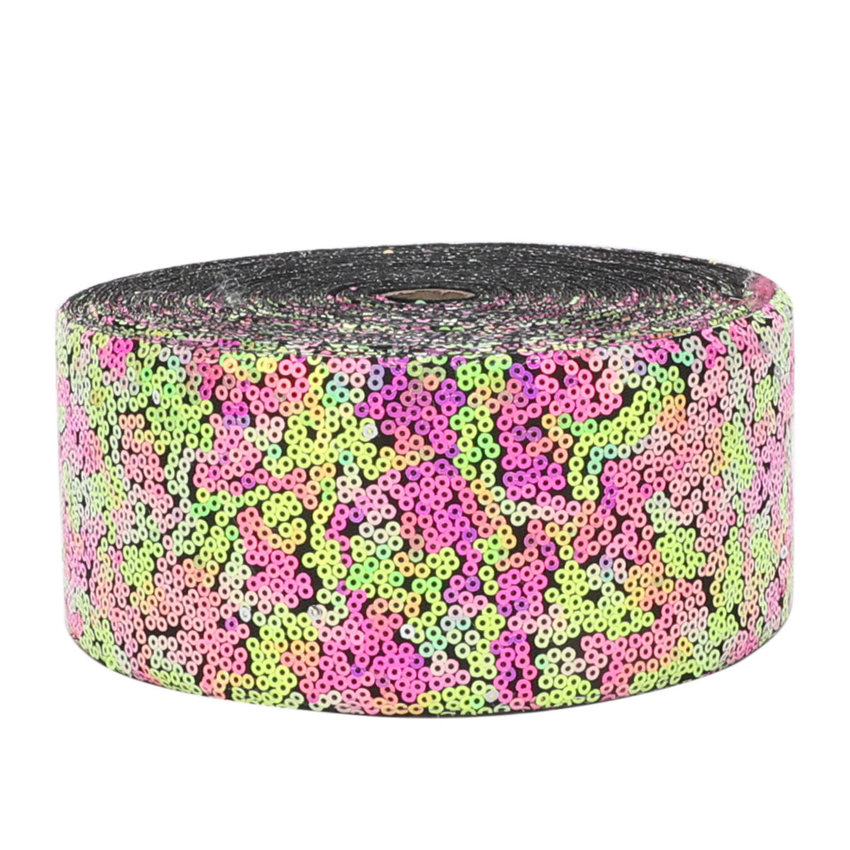 Cinta de lentejuelas garabateadas de 3 pulgadas (75 mm) de la serie colorida